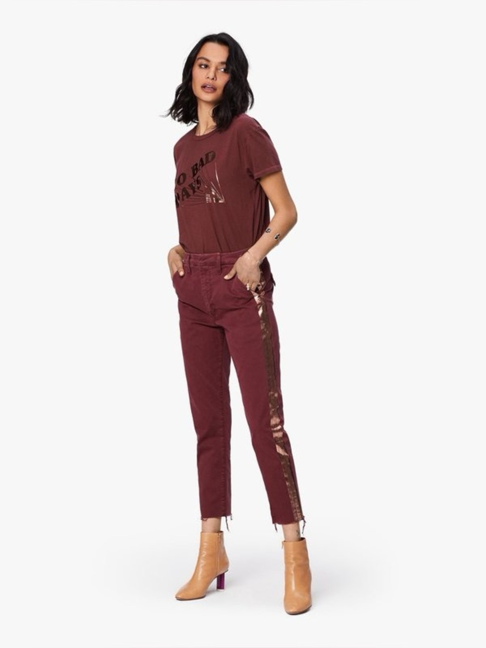 MOTHER The Shaker Prep Fray Pants Killing Time Size 24